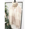 Cashmere Scarf - Two Tone Plaid w/Tassel