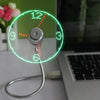 Small round usb fan that is also a clock